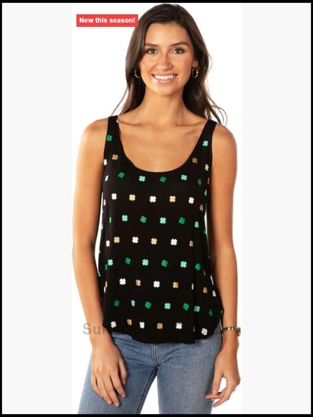 St. Patrick's Day Tank Top for Women | Scoop Neck | Poly-cotton Blend